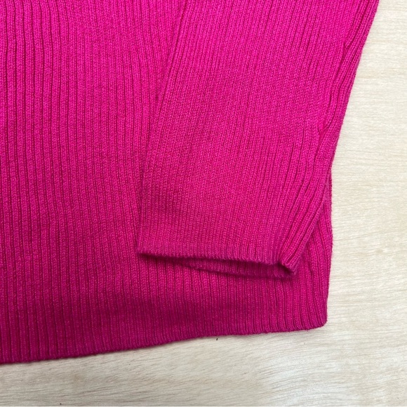 Amazon Essentials Pink Ribbed Long Sleeve Crew Sweater Women’s Size Large - Picture 4 of 8